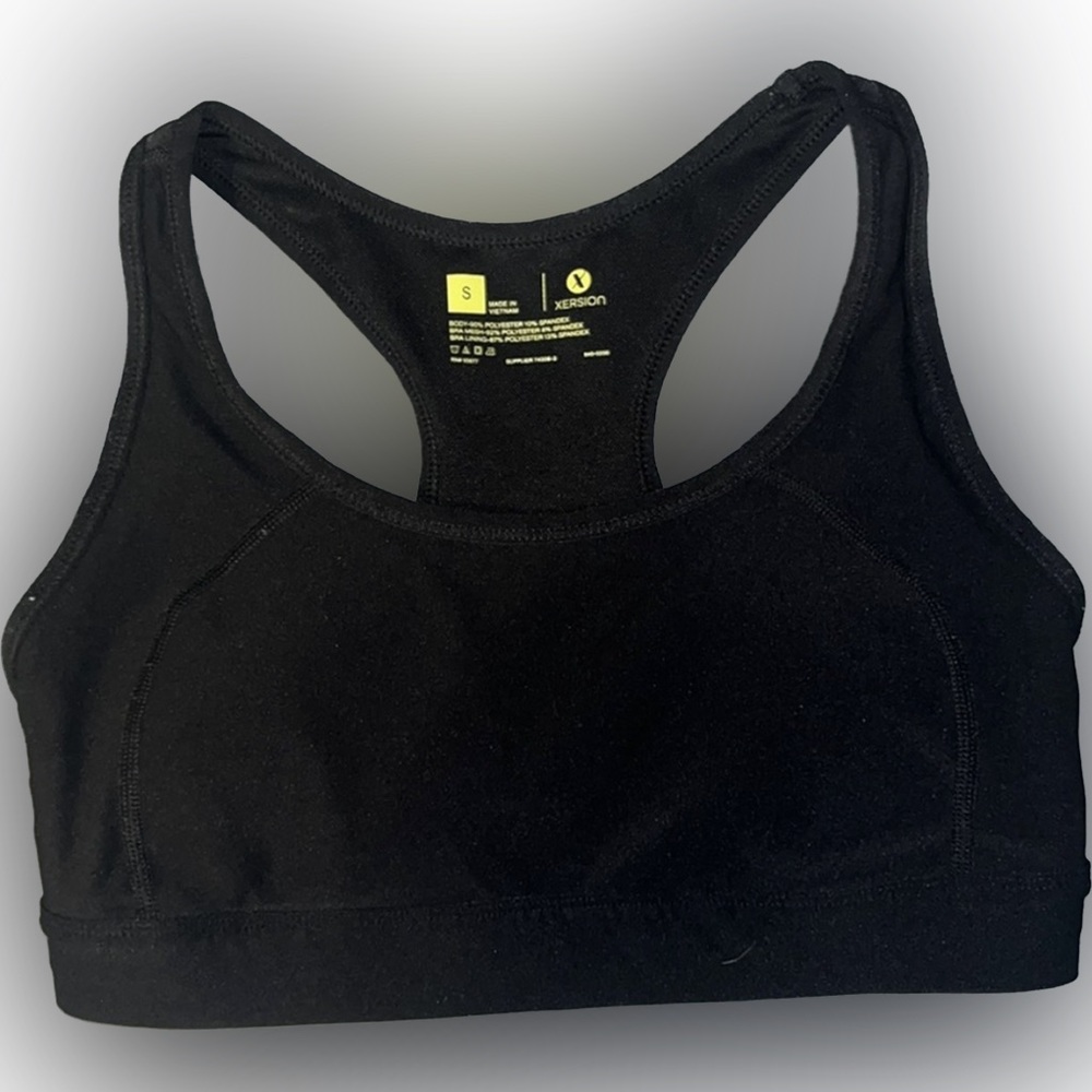 Xersion size small black sports bra